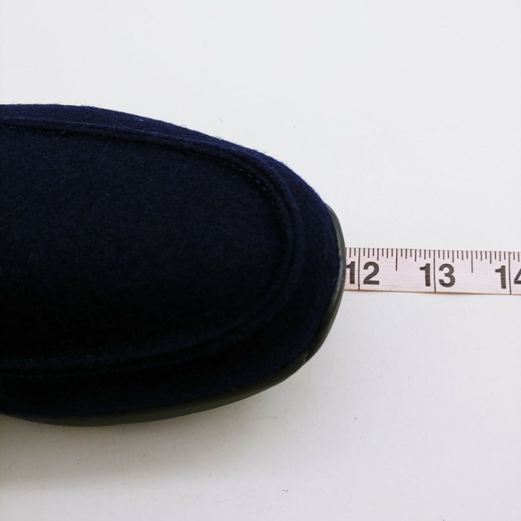 Lands End Shoes Mens Loafers Navy Blue Textile Cushioned Insole Comfort 10 EE - Picture 4 of 8